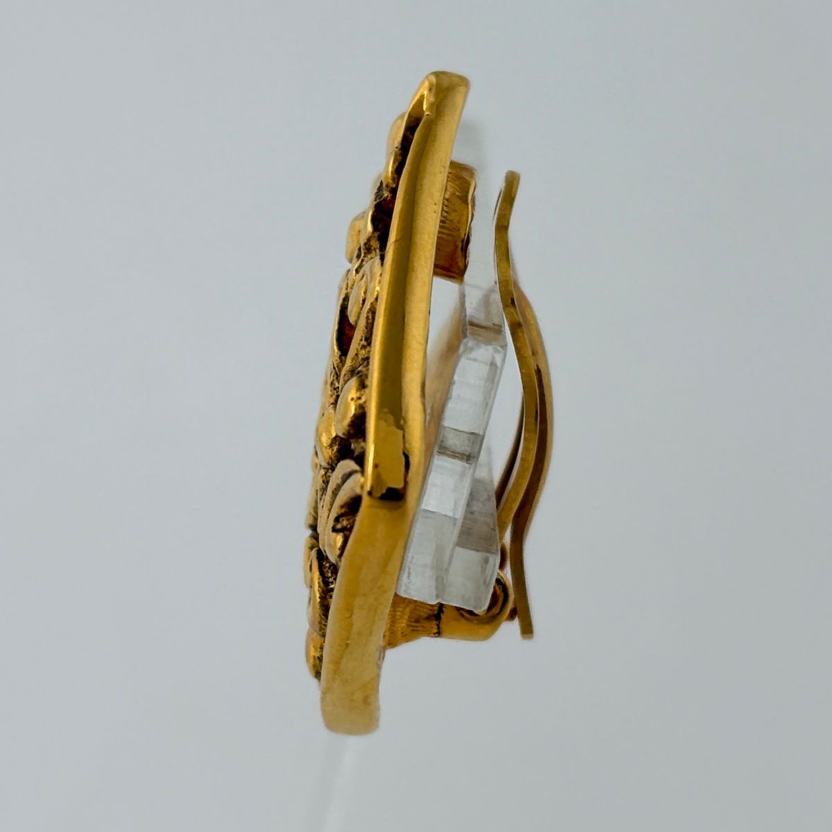 Chanel CC Logo Earrings Gold Plated — view 2