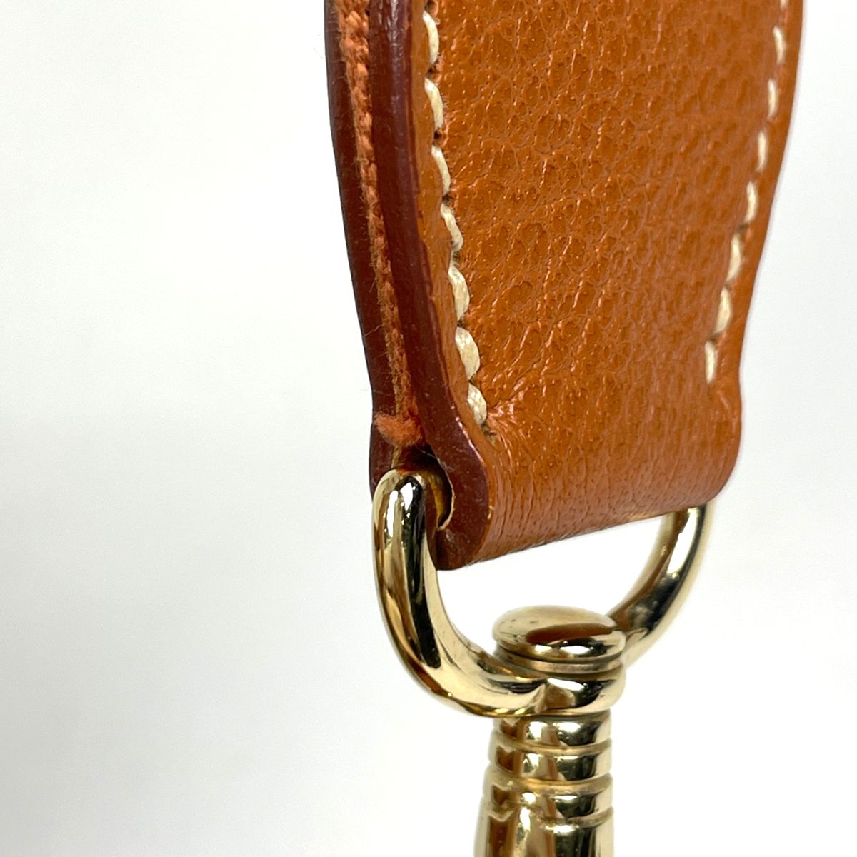 Hermes Evelyne 1 GM Perforated Logo Shoulder Bag Toile Ash Natural Brown — view 5