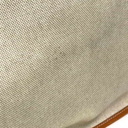 Hermes Evelyne 1 GM Perforated Logo Shoulder Bag Toile Ash Natural Brown — view 4