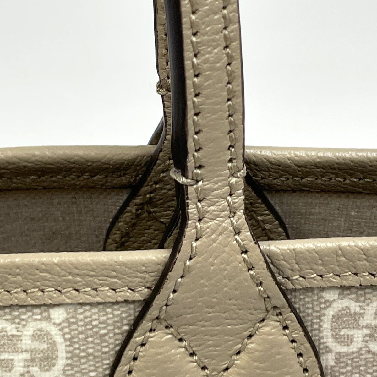Gucci Ophidia Small Tote Sherry Line Web GG Supreme Beige — view 4