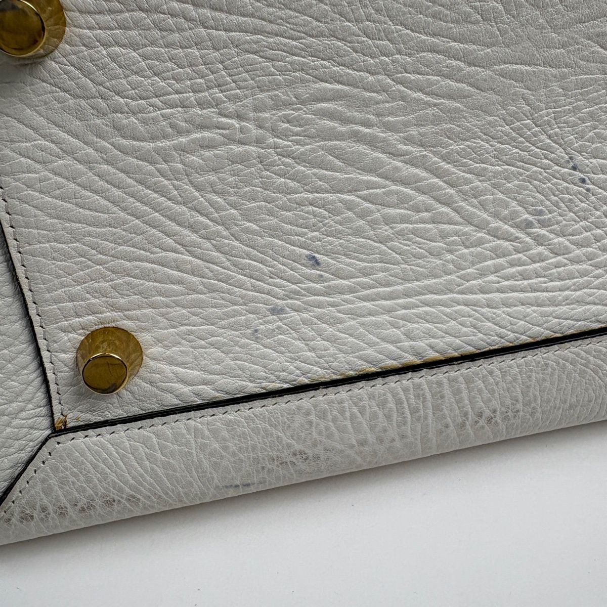 Celine Belt Bag Mini 2-Way Leather White Navy — view 3