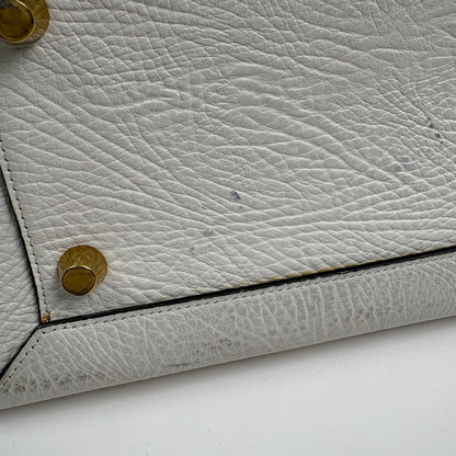 Celine Belt Bag Mini 2-Way Leather White Navy — view 3