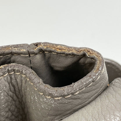 Prada Logo Shoulder Bag Leather Gray — view 5