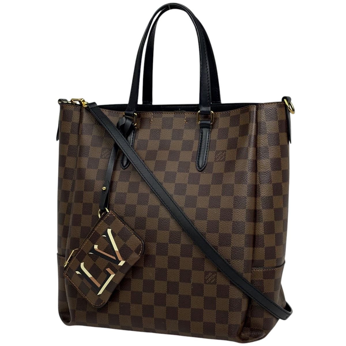 Louis Vuitton Belmont Nvmm 2-Way Tote Damier Brown
