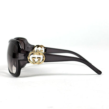 Gucci GG Logo Gradient Sunglasses Eyewear Acetate Black — view 2