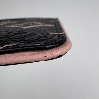 Louis Vuitton Card Holder LV Side Up Passcase Case Monogram Noir Pink — view 3