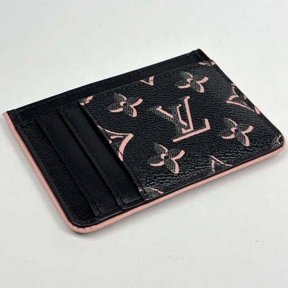 Louis Vuitton Card Holder LV Side Up Passcase Case Monogram Noir Pink — view 2