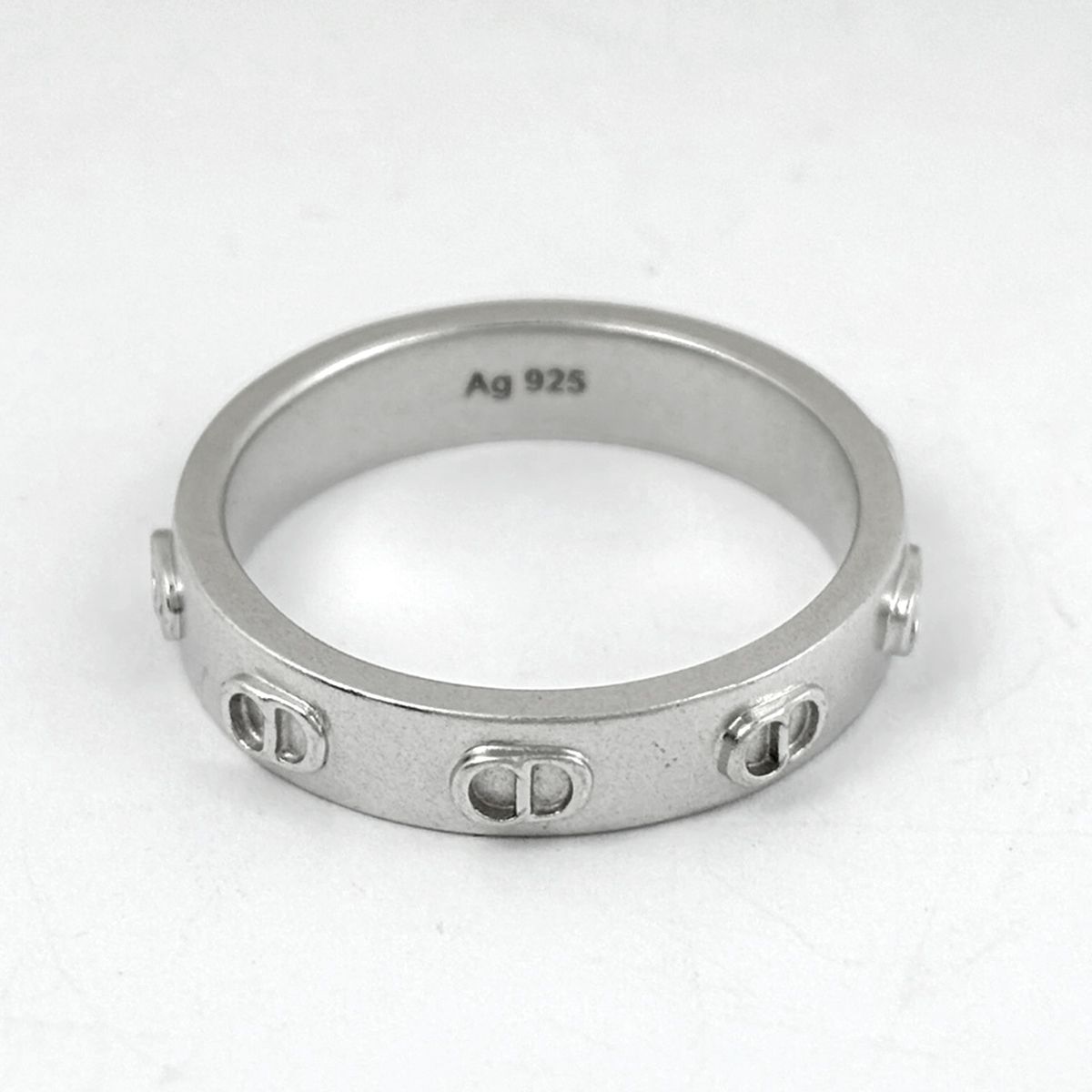 Dior Logo Ring CD 925 Sterling Silver — view 3
