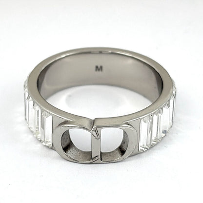 Dior Logo Ring Rhinestone No 19 Silver — view 2