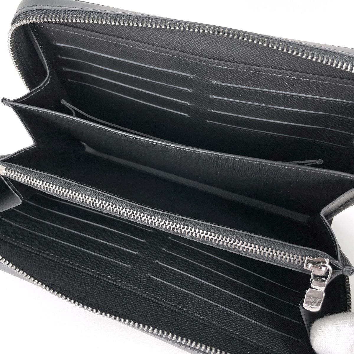 Louis Vuitton Zippy XL Zip Around Wallet Monogram Eclipse Noir — view 6