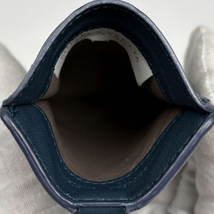 Bottega Veneta Intrecciato Card Case 2-Way Leather Blue — view 8