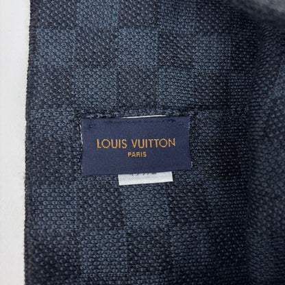 Louis Vuitton Bonnet Petit Damier Knit Cap Hat Cap Wool Polyurethane Gray Blue — view 4