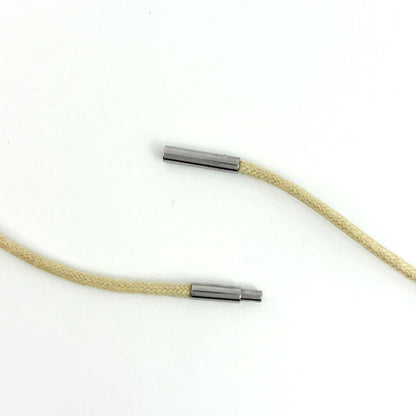 Hermes Touareg Necklace Leather Metal Beige Silver — view 3