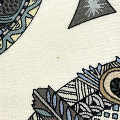 Hermes Carre 90 le Roy Soleil Sun King Scarf Silk Gray Multicolor — view 5