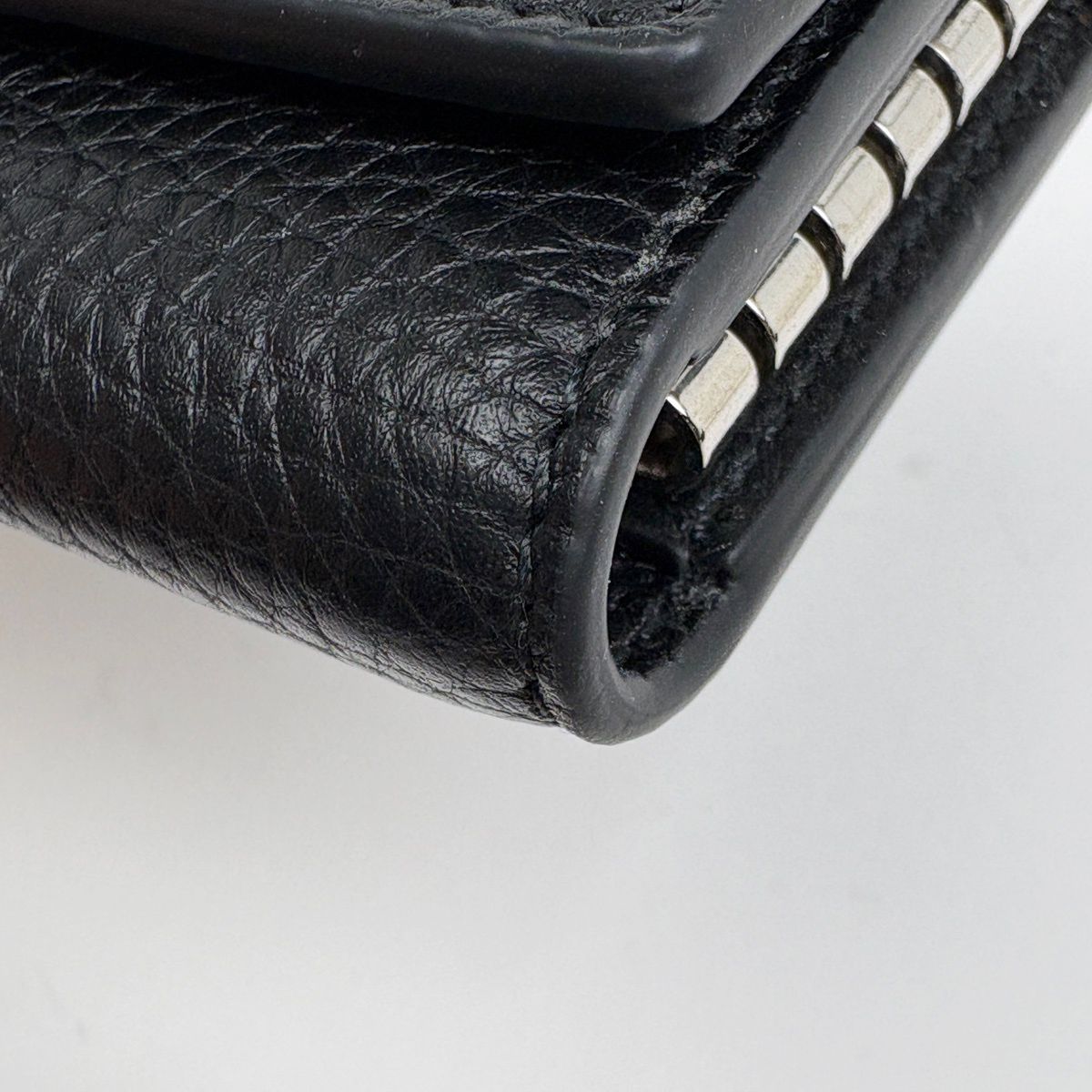 Gucci Interlocking Key Case Leather Black Key Holder — view 4
