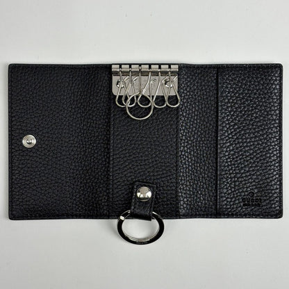 Gucci Interlocking Key Case Leather Black Key Holder — view 6