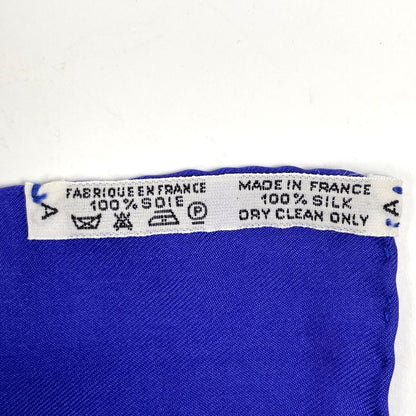 Hermes Carre 90 Souvenirs de Paris Memories of Scarf Silk Blue Multicolor — view 2