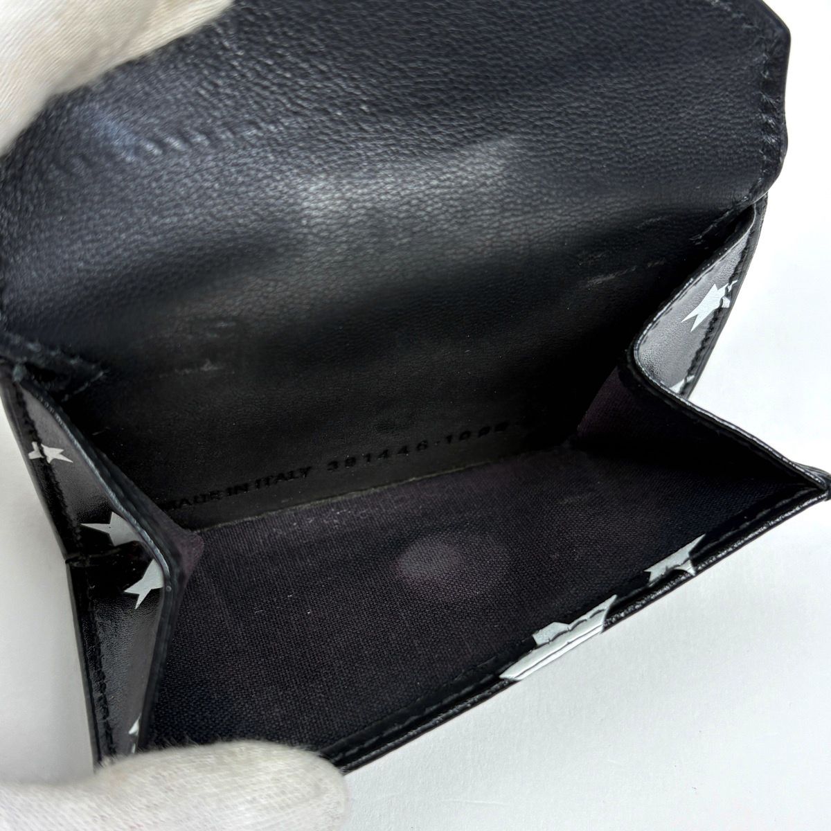 Balenciaga Paper Mini Wallet Leather Black — view 9