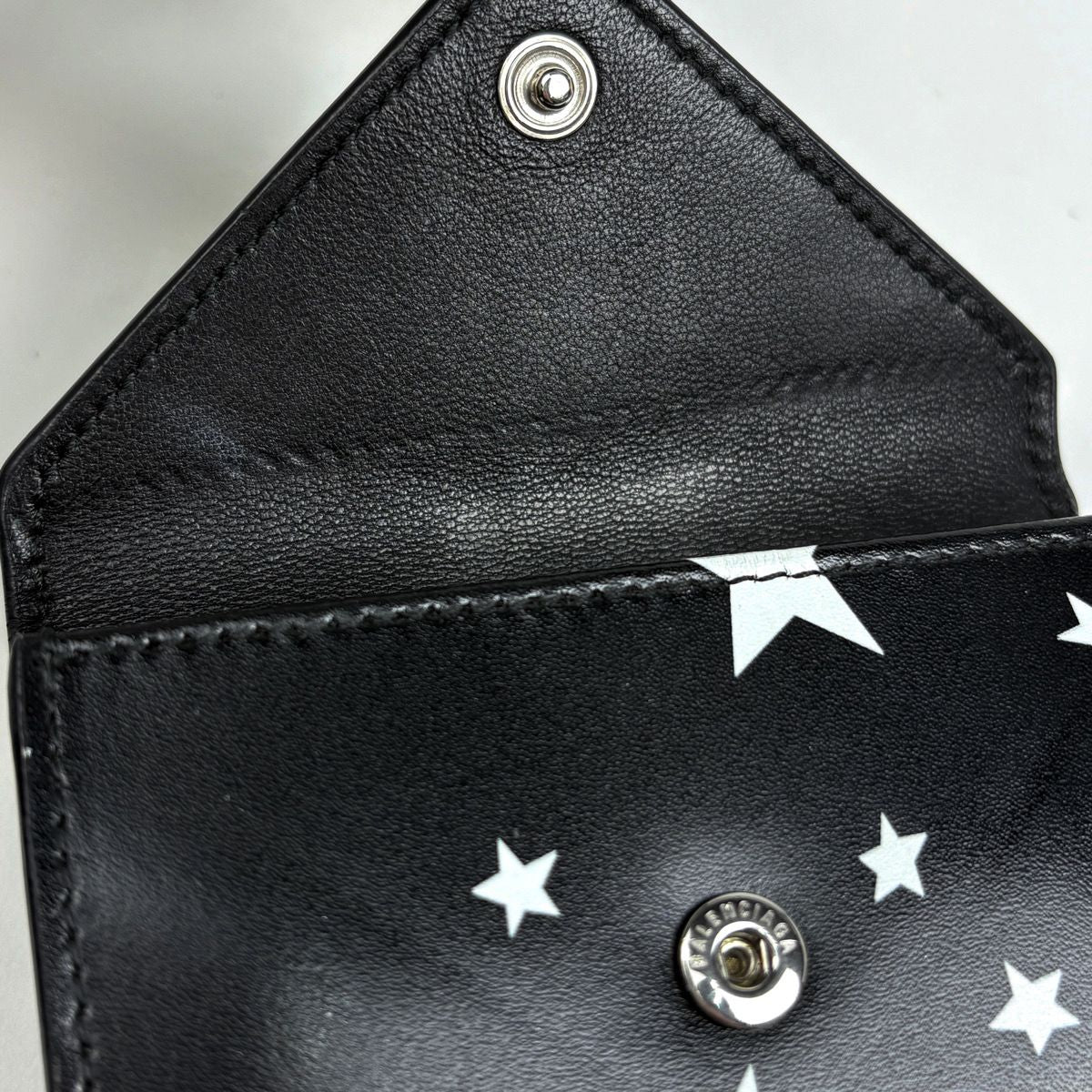 Balenciaga Paper Mini Wallet Leather Black — view 5