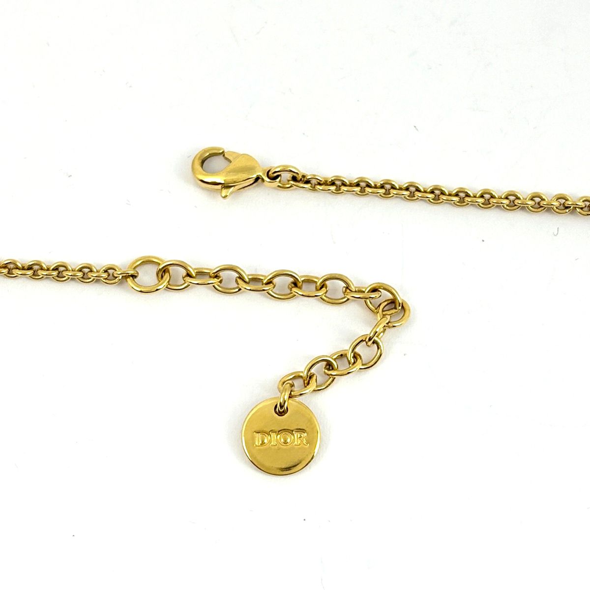 Dior Logo Necklace CD Gold Plated — view 3