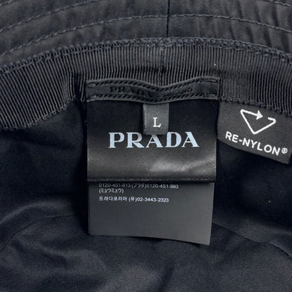 Prada Bucket Hat Re-Nylon Hat Nylon Black — view 4