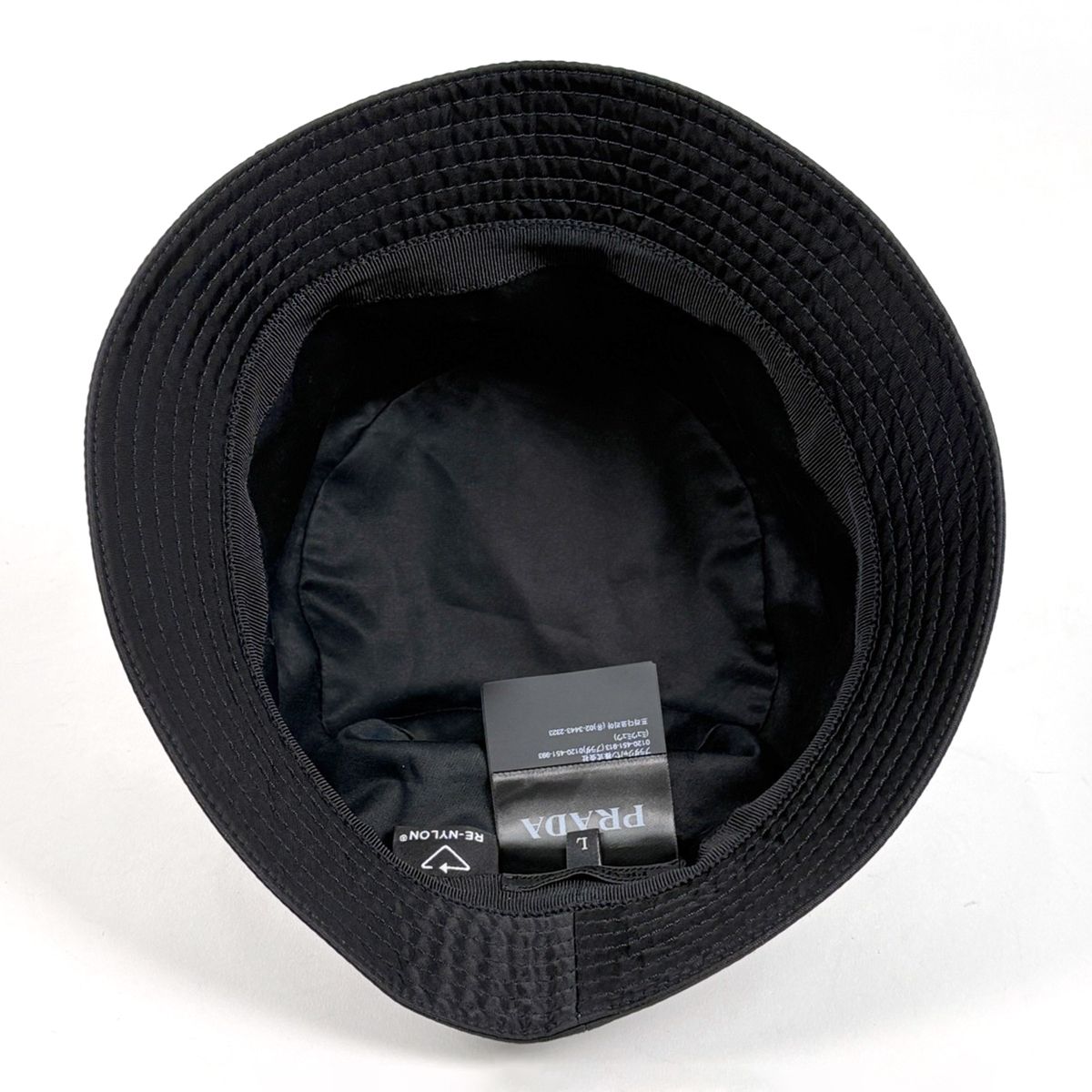 Prada Bucket Hat Re-Nylon Hat Nylon Black — view 3