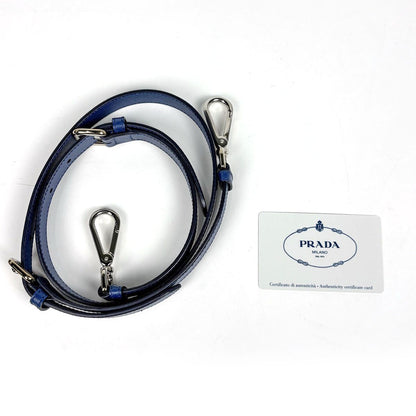 Prada Handbag 2-Way Fabric Brown Blue — view 7