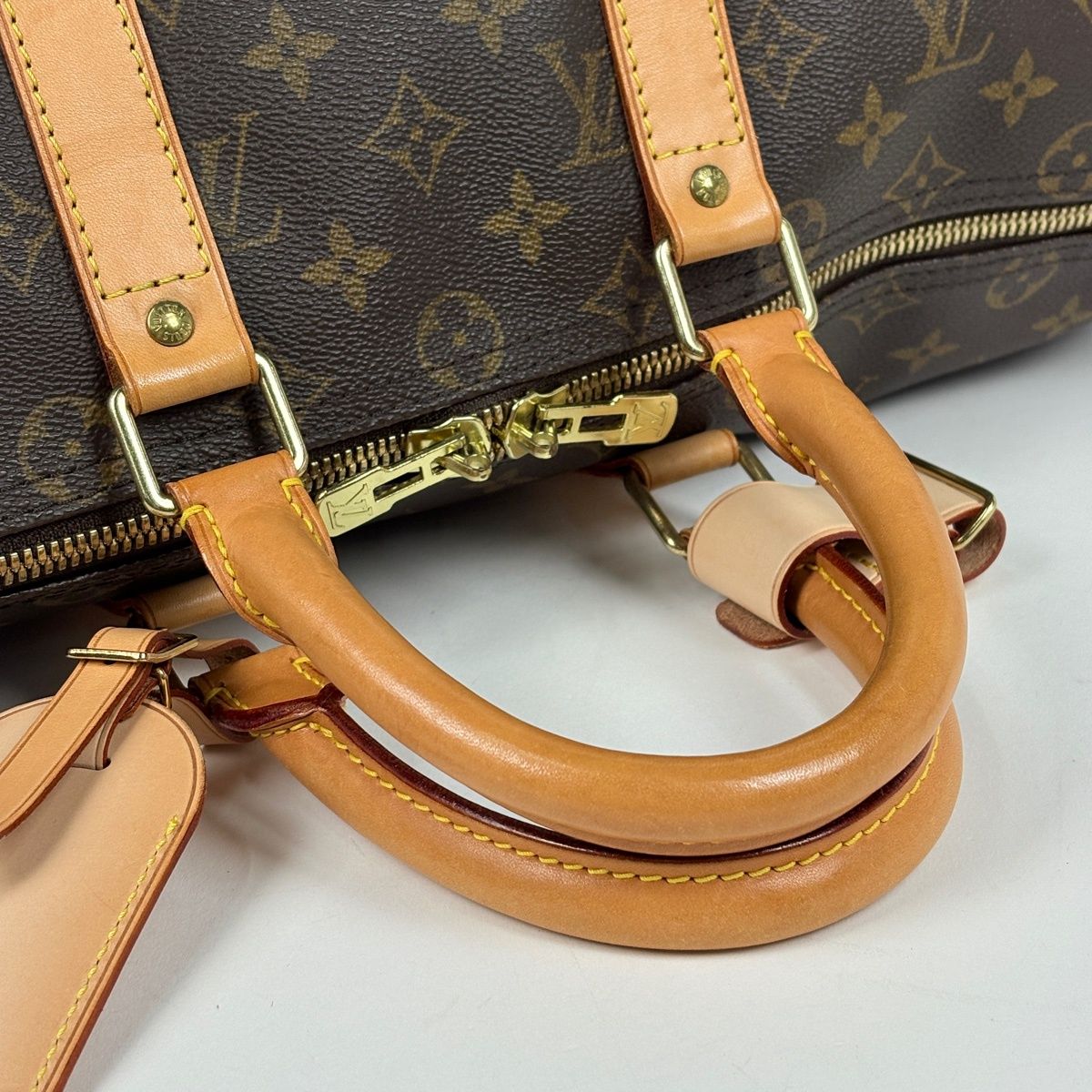 Louis Vuitton Keepall Bandouliere 45 2-Way Boston Bag Monogram Brown — view 6