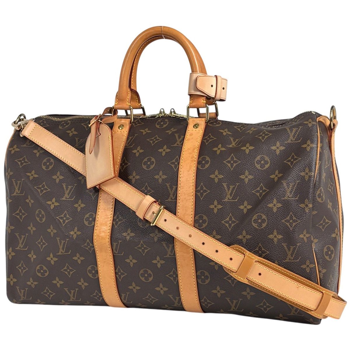 Louis Vuitton Keepall Bandouliere 45 2-Way Boston Bag Monogram Brown