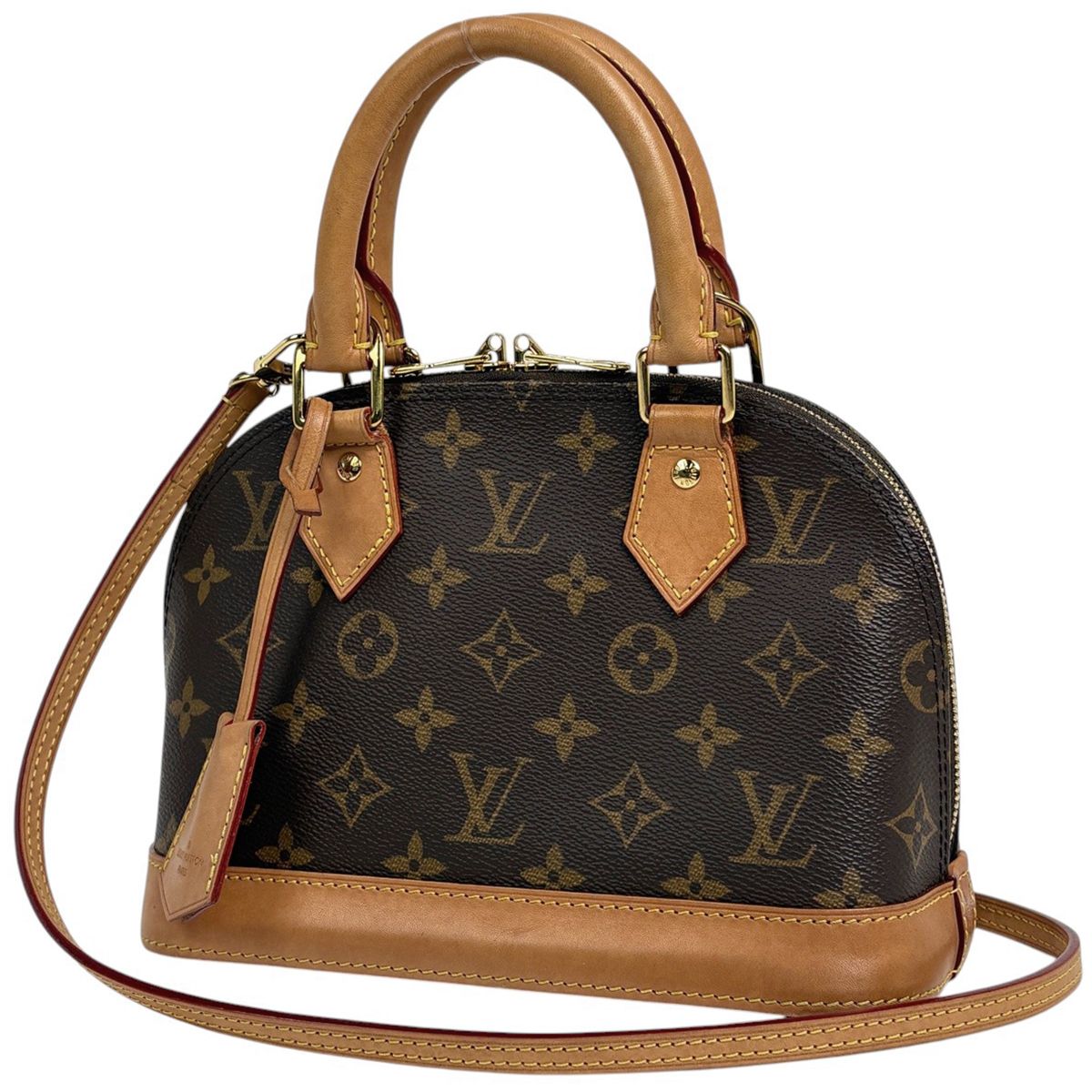 Louis Vuitton Alma BB Shoulder Bag 2-Way Monogram Brown