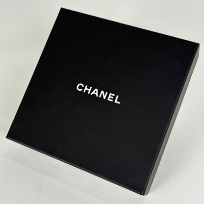 Chanel CC Logo Bifold Wallet Chain Card Case Leather Black — view 7