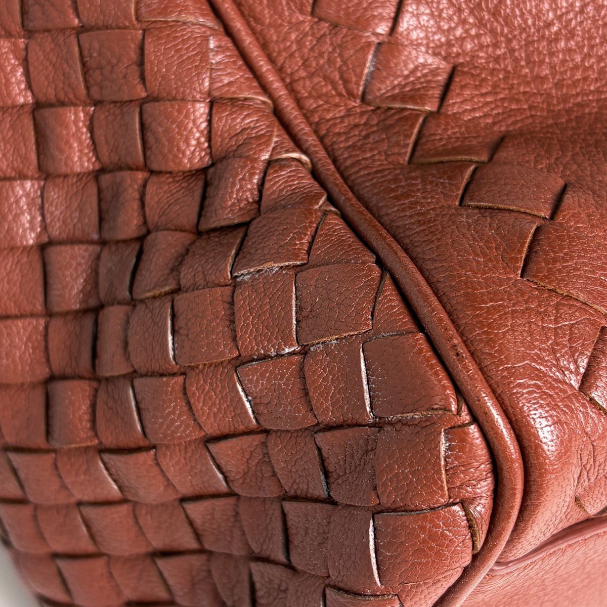Bottega Veneta Intrecciato Handbag Leather Brown — view 3