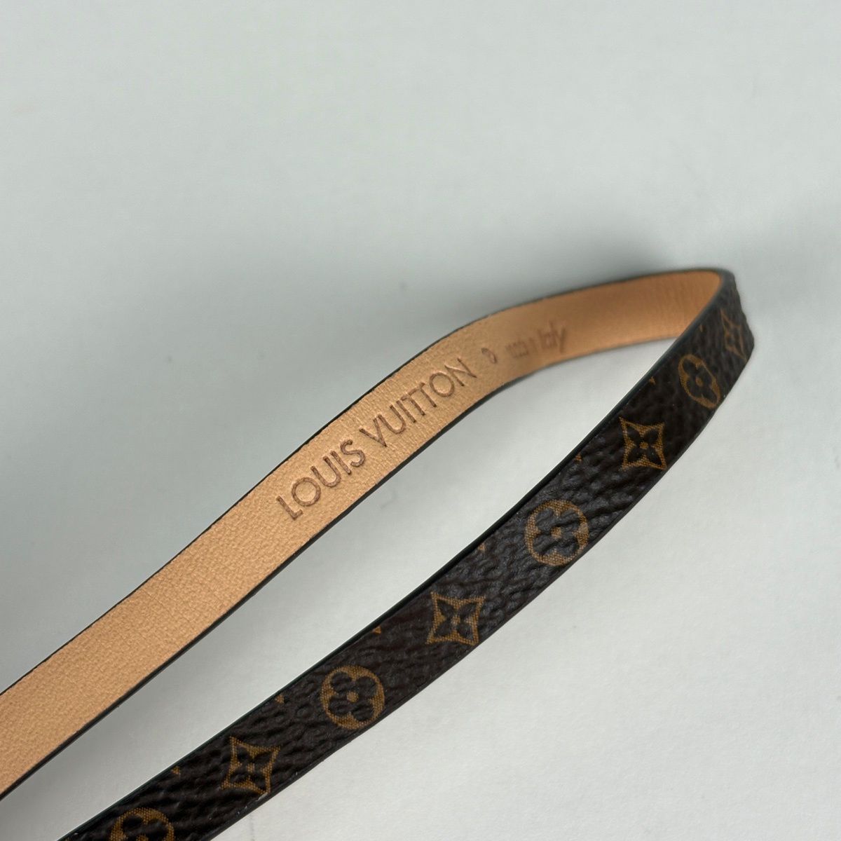 Louis Vuitton Vivienne Strap Bag Charm Monogram Leather Brown Pink — view 5