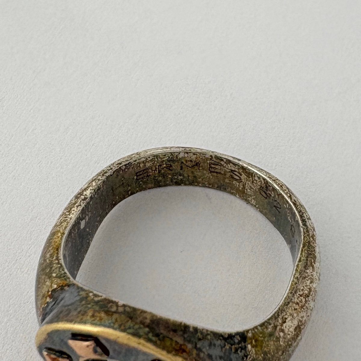 Hermes Horse Shoe Ring 925 Sterling Silver — view 6