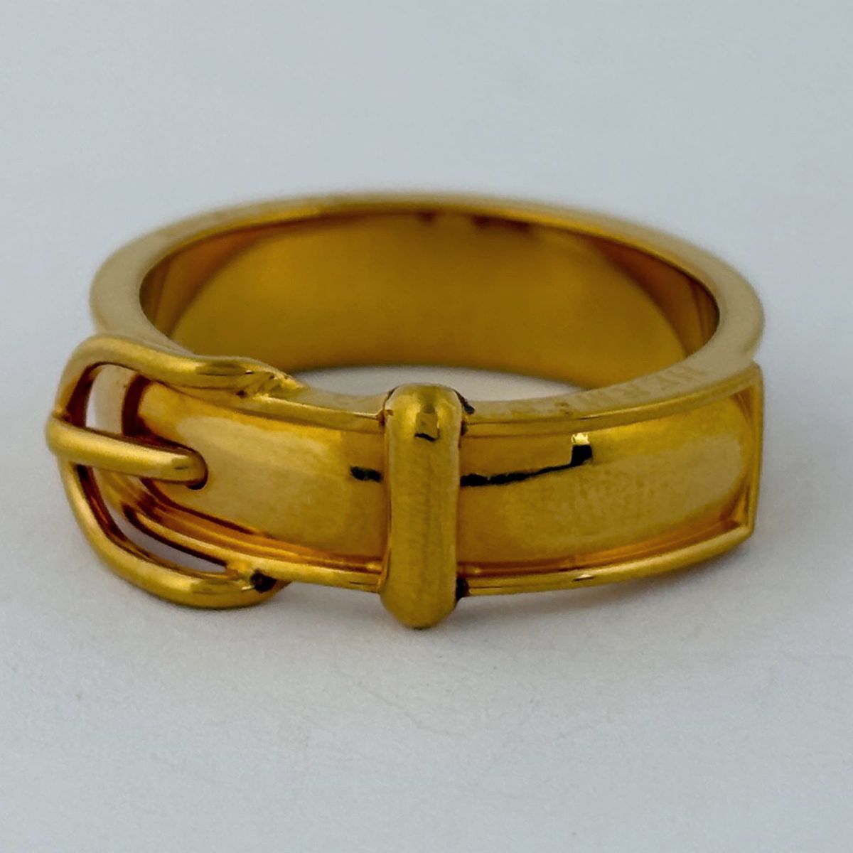 Hermes Boucle Series Scarf Ring Closure Gold Plated — view 2