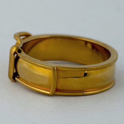 Hermes Boucle Series Scarf Ring Closure Gold Plated — view 3
