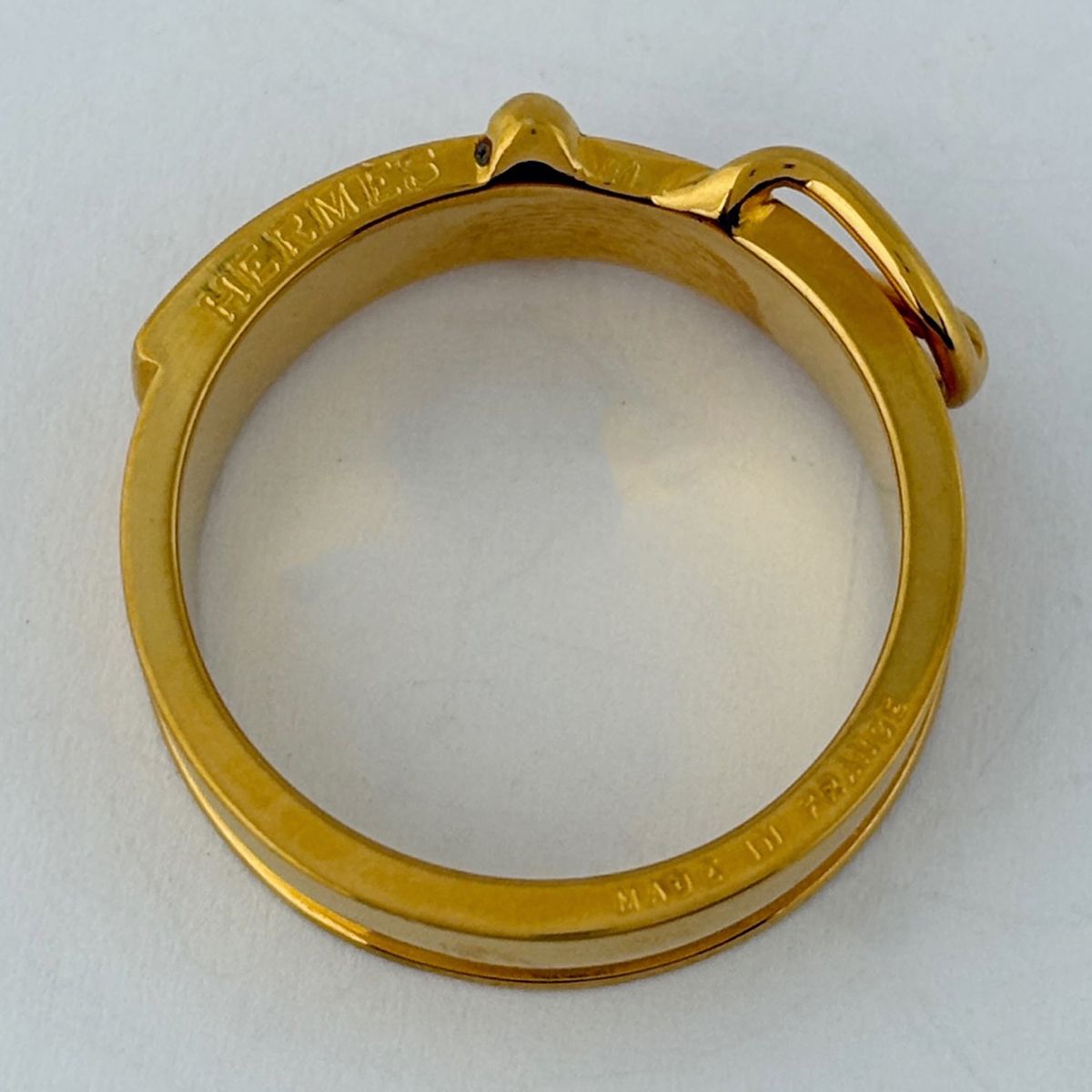 Hermes Boucle Series Scarf Ring Closure Gold Plated — view 4