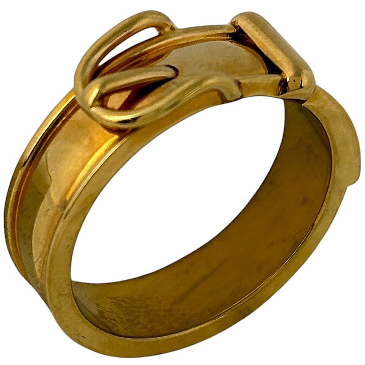 Hermes Boucle Series Scarf Ring Closure Gold Plated
