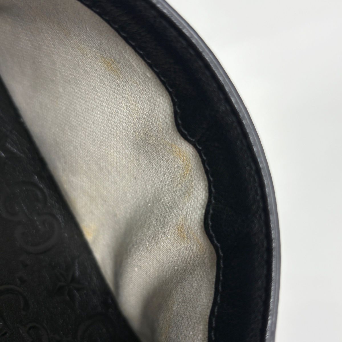 Gucci GG Pattern Shoulder Bag Star Leather Black — view 6