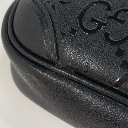 Gucci GG Pattern Shoulder Bag Star Leather Black — view 4