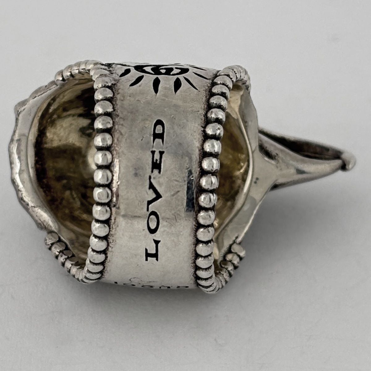Gucci Anger Forest Eagle Head Ring 925 Sterling Silver — view 3