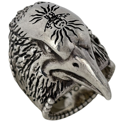 Gucci Anger Forest Eagle Head Ring 925 Sterling Silver