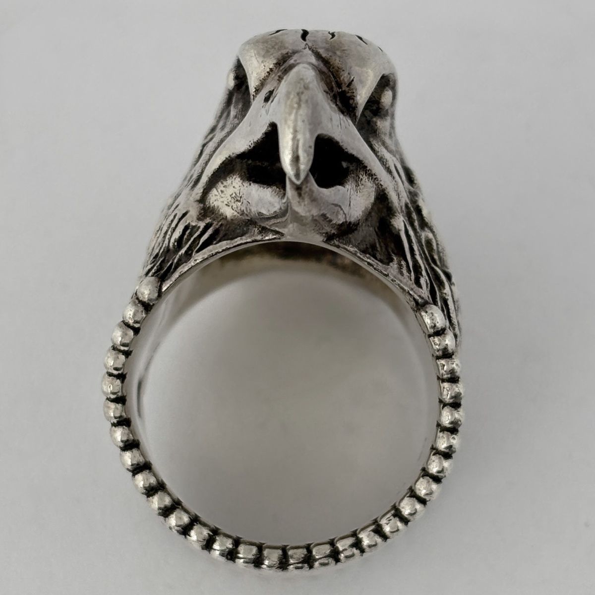 Gucci Anger Forest Eagle Head Ring 925 Sterling Silver — view 5
