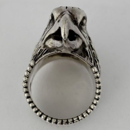Gucci Anger Forest Eagle Head Ring 925 Sterling Silver — view 5