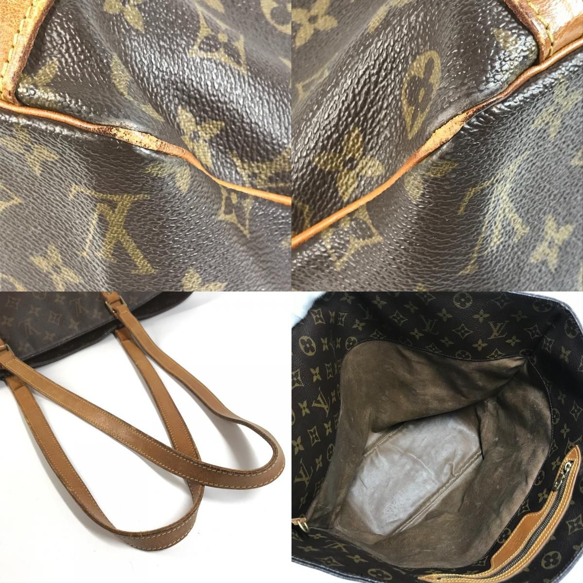 Louis Vuitton Shoulder Bag Sac Shopping Monogram Canvas Brown — view 8