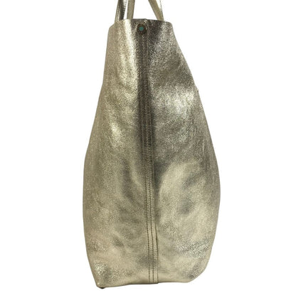 Tiffany & Co Shoulder Bag Logo Reversible Leather Gold — view 4