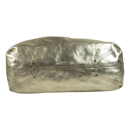 Tiffany & Co Shoulder Bag Logo Reversible Leather Gold — view 5