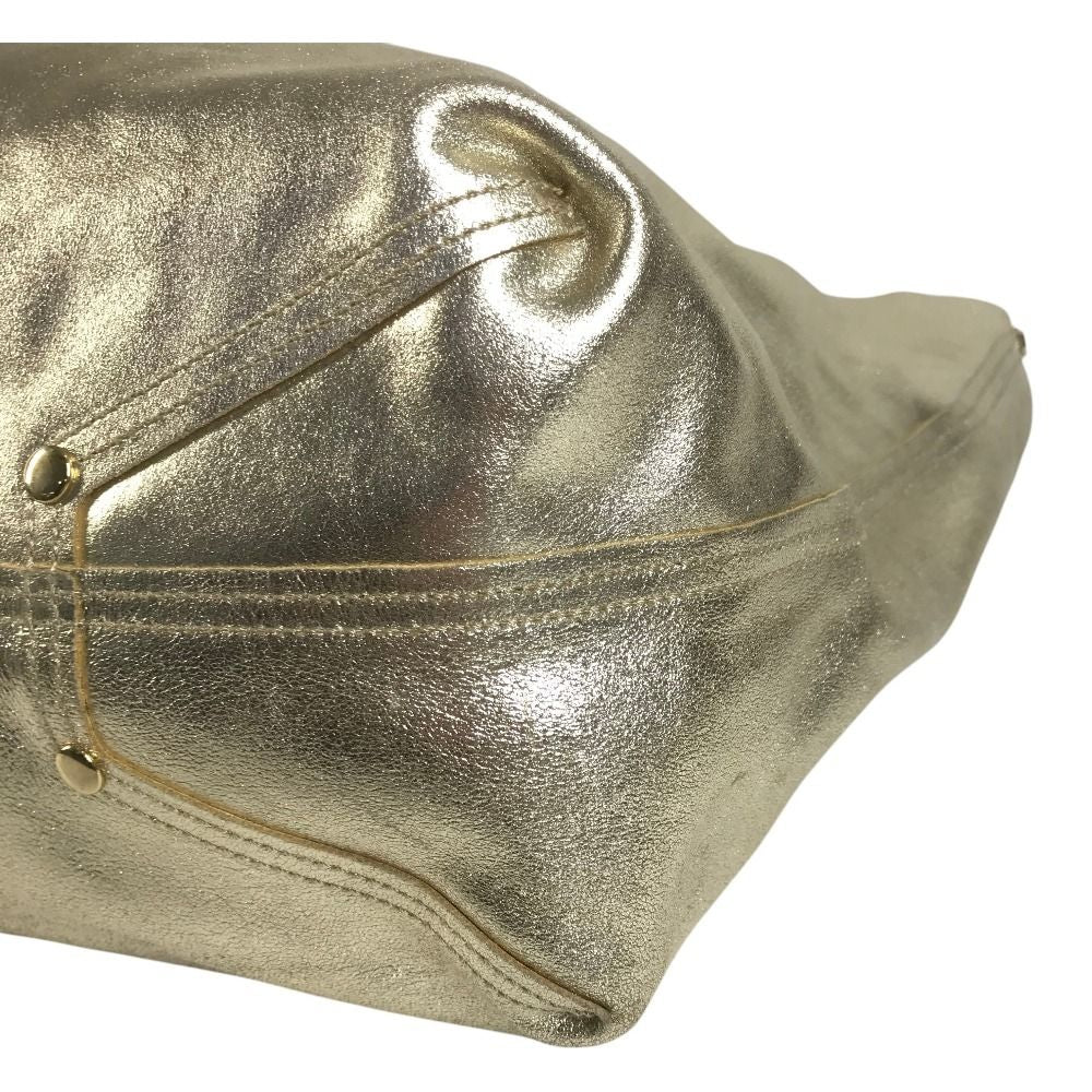 Tiffany & Co Shoulder Bag Logo Reversible Leather Gold — view 6