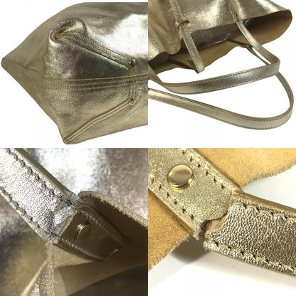 Tiffany & Co Shoulder Bag Logo Reversible Leather Gold — view 7