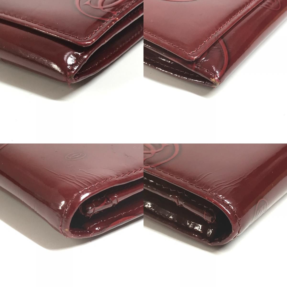 Cartier Wallet Happy Birthday Logo Patent Leather — view 7